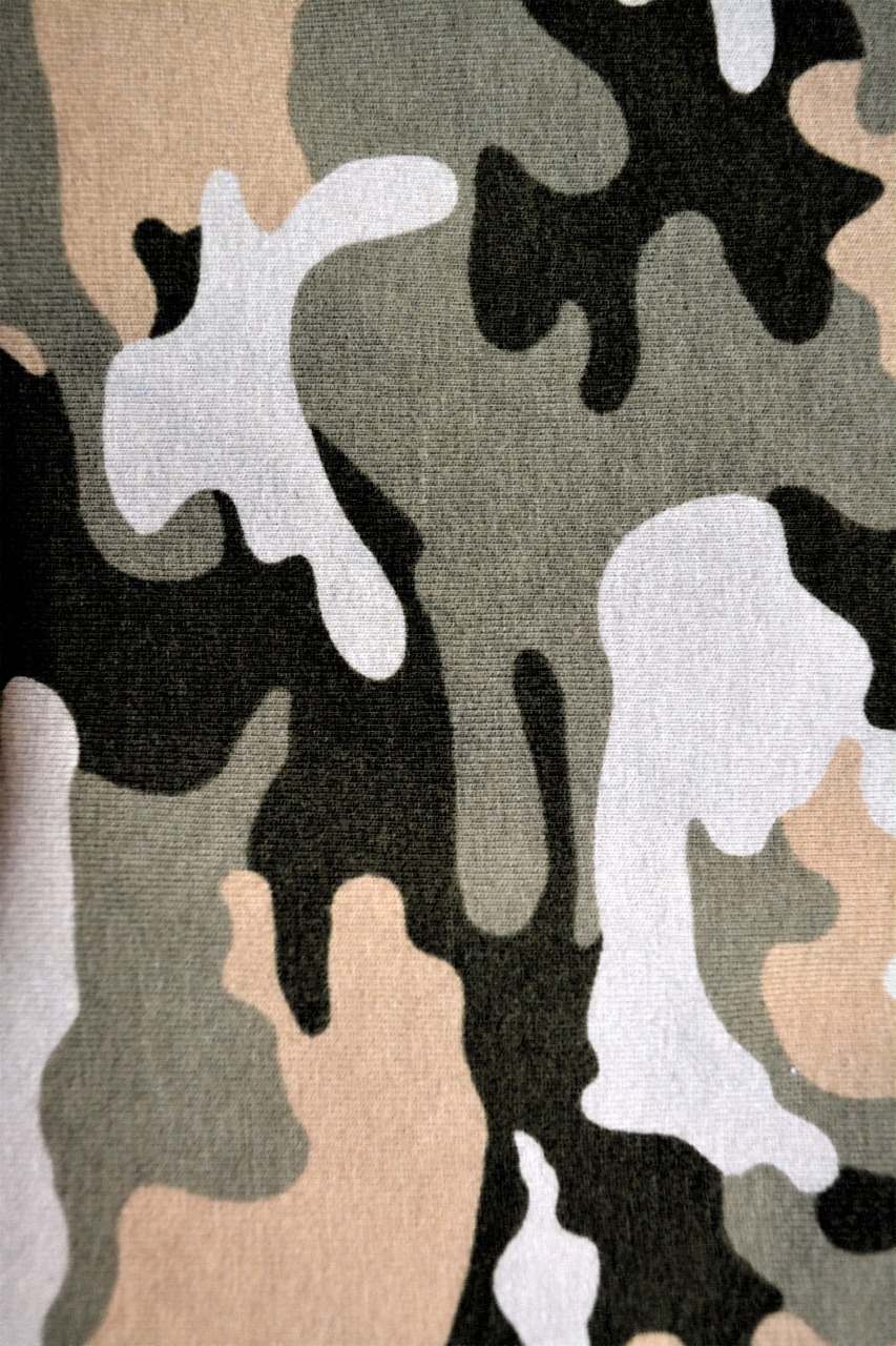 eco-friendly green camouflage defence material science